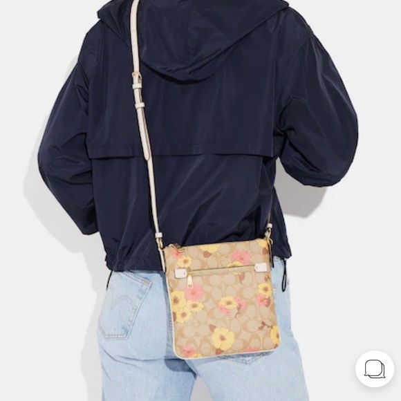 Coach Mini Rowan File Bag Floral Cluster Print NWT - Picture 8 of 9